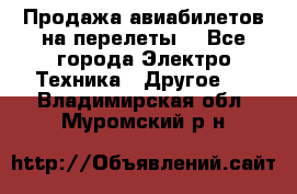 Продажа авиабилетов на перелеты  - Все города Электро-Техника » Другое   . Владимирская обл.,Муромский р-н